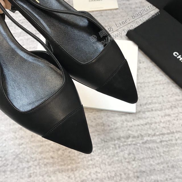 Chanel女鞋 香奈兒2020春夏新款 Chanel秀氣尖頭高跟涼鞋  naq1130